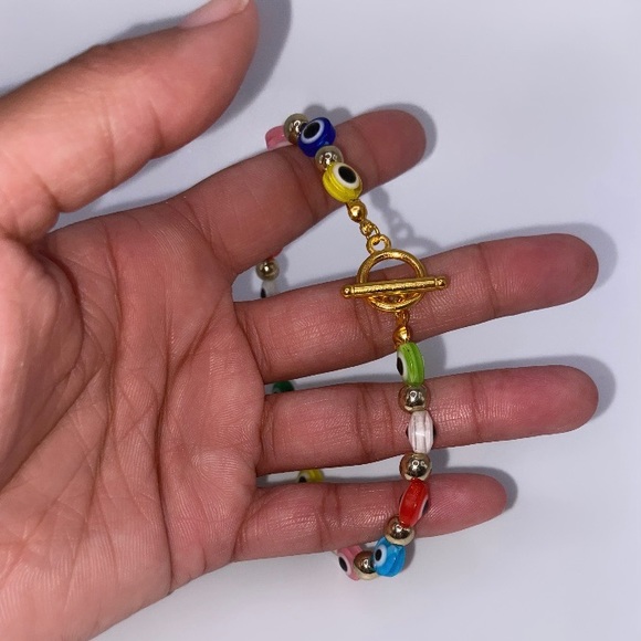 Evil Eye Y2K Inspired Anklet - Picture 7 of 10